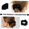 Baluue 8pcs Velour Hair Comfortable Elastic Ponytail Holders for Women