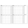 Large Dry Erase Calendar - 4 Months Dry Erase Calendar