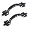 Hammer and Tongs Rustic Fleur De Lis Door Handles -