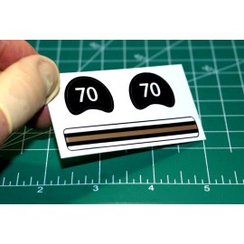 1957 - 1970 Missouri Mizzou Tigers Football Gumball Helmets *DIECUT DECALS ONLY*
