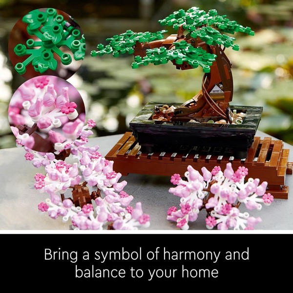 LEGO Icons Bonsai Tree Building Set – Artificial Bonsai Plant
