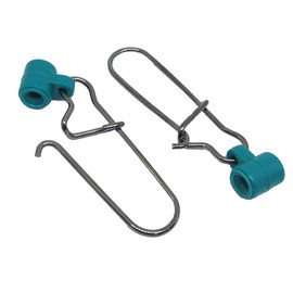 Unclesport Fishing Sinker Slides Fish Finder Slide with 8# High-Strength Stainless Steel Duo Lock Snaps Swivel Fishing Tackle Pack of 25/50/100