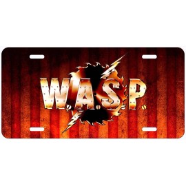 WASP Aluminum Novelty Tag Car License Plate