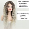 Ynuvigrate Long Curly Wavy Ash Blonde Wig for Women Daily