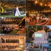 Mlambert 200Ft(4x50Ft) Outdoor String Lights G40 Globe Patio Lights with