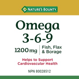 Nature's Bounty Omega-3-6-9 1200mg 200 count