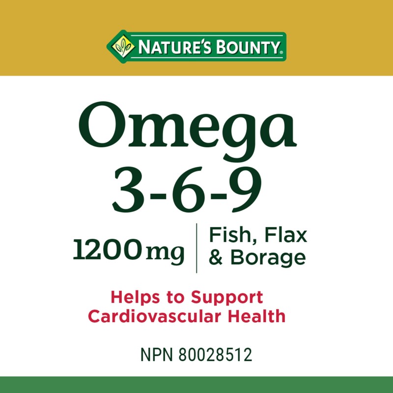 Nature's Bounty Omega-3-6-9 1200mg 200 count