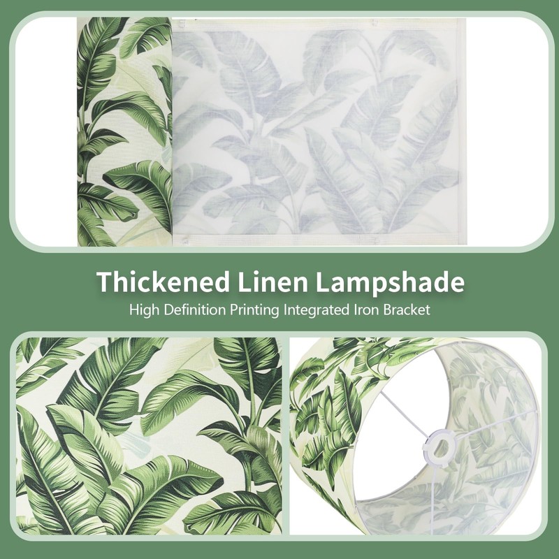 Espossi Lamp Shades For Table Lamps, HD Printing Green Banana
