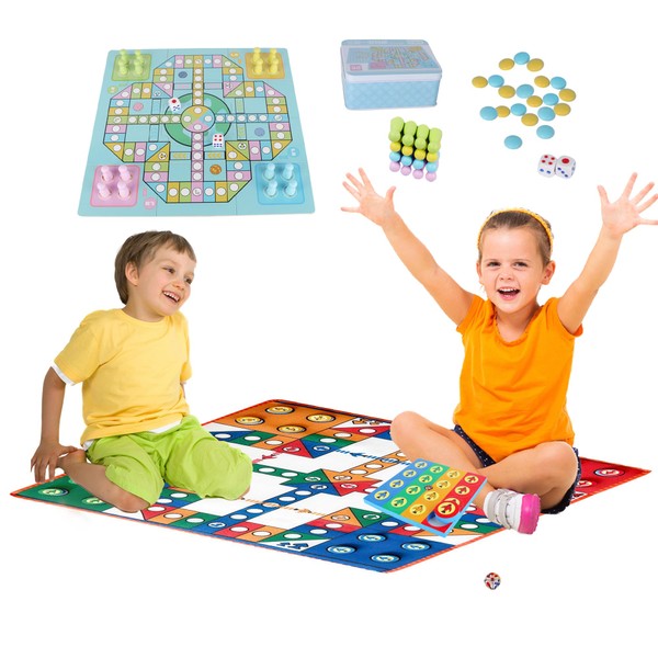 2 Sets Flying Chess Checkers Gomoku Gobang Board Game with