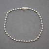Kathy Bankston Handmade 3mm Sterling Silver Bead Ball Chain Bracelet