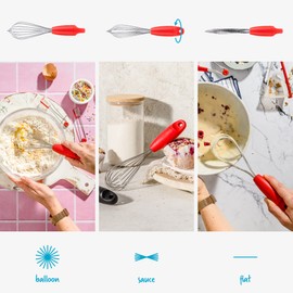 dreamfarm mini Flisk Mini Whisk Red Whisk