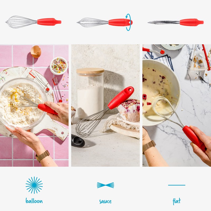 dreamfarm mini Flisk Mini Whisk Red Whisk