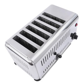 6 Slice Toaster,1680 Watt Commercial Toaster Oven for Toast,Sandwiches,Meatloaf,Etc. For home,Restaurant,Bakery and dessert store