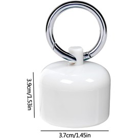 2 Pack Traveling Jewelry Holder, Traveling Ring Case, Portable Ring Holder with Keychain, Sports Jewelry Storage Box Case, Waterproof, Travel Jewelry Box as Gifts for Women (2 Black)