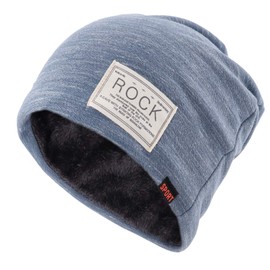 Gisdanchz Blue Knit Beanie Baggy Beanie Mens Hipster Sports Winter Outdoor Soft Warm Toboggan Woolen Baggy Ski Knitting Hat Long Skull Cap for Boys Woman Unisex Snow Hats Cheap Daily Thermal Fall