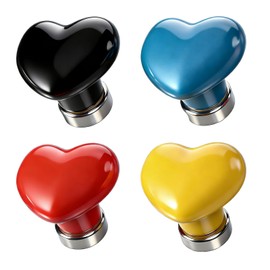 JDHTMTCBGX 4 Pack Colorful Ceramic Magnetic Hooks, Heavy-Duty Hold for Refrigerator, Metal Doors & Shelving