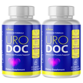 Pelican Vitamins URO DOC- Prostate & Urinary Support- 2 Bottles- 120 Capsules