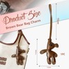 Cosmeria Brown Bear Faux Leather Bag Charm, Lightweight and Durable