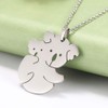 VASSAGO Koala Bear Mum and Koala Child Pendant Necklace Stainless