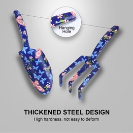 DEWINNER Garden Tool Set, 4 Pcs Gardening Hand Tool Gift Kit with Claw, Trower, Gloves and Gardening Shears, Gift Set for Planting