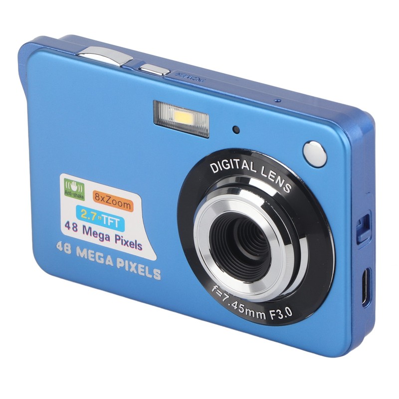 4K Digital Camera 48MP 2.7in LCD Display 8x Zoom Anti