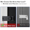 2 Packs 3 inch Keyed Hasp Locks,Twist Knob Keyed Locking