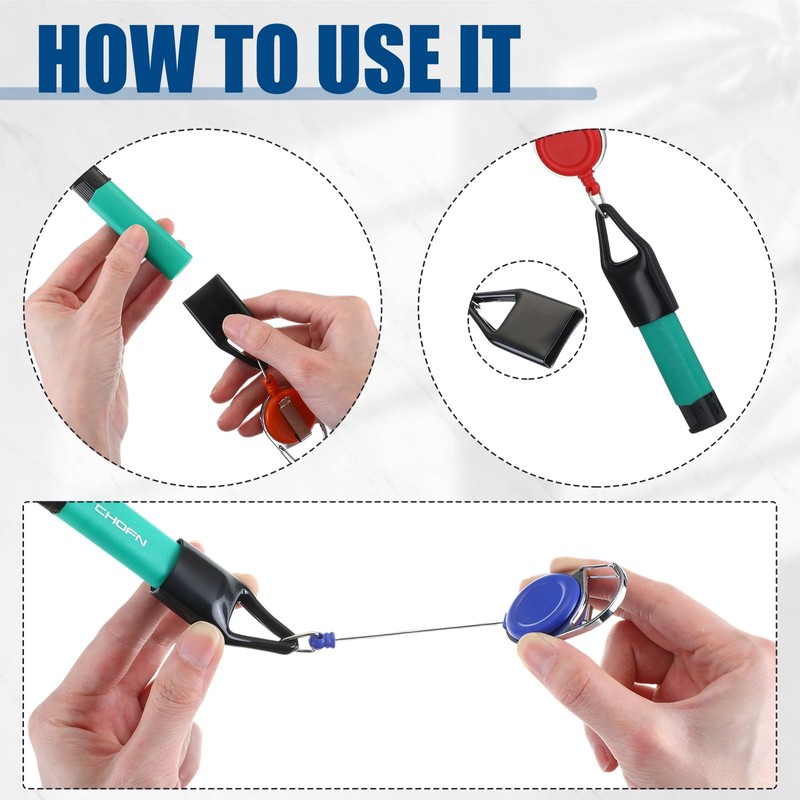 Timgle 28 Pcs Retractable Lighter Holder Keychain, Lighter Keychains with