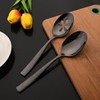 JASHII 5-Piece Black Hammered Flatware Hostess Set Stainless Steel Serving