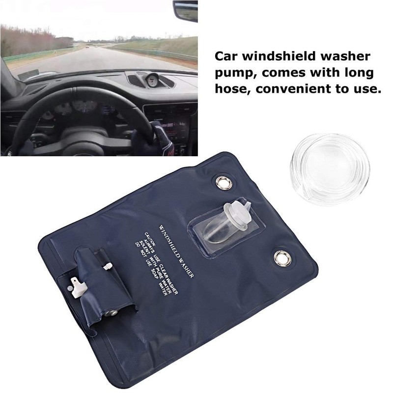 Windscreen Washer Bottle Bag - 12V Universal Windscreen Washer Pump