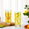 LemonRoad 6 Packs Lemon Pattern Highball Glasses 10 oz Tall