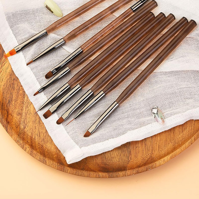LUYING Nail Set Gel Nail Painting Brushes Acrylic Liquid Square,