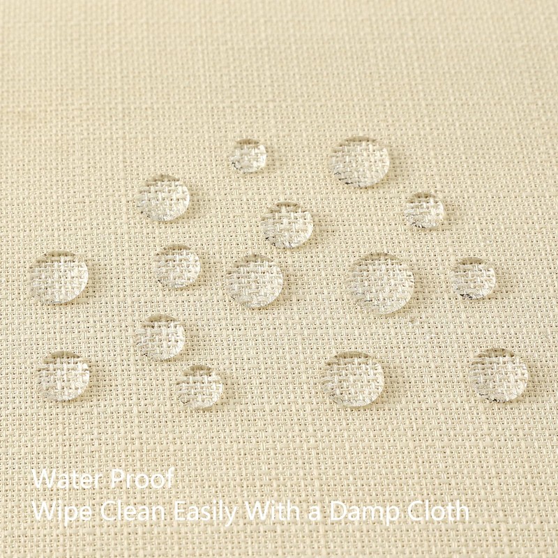 smiry Linen Table Cloth Rectangle 140x200 cm Wipe Clean Tablecloth