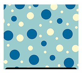 Polka Dot Patterned HTV (19.66" x 12") - Blue and Vanilla Dots