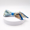 (3 types) Burnaby scarf unbalanced ribbon hairpin blue 10cm /