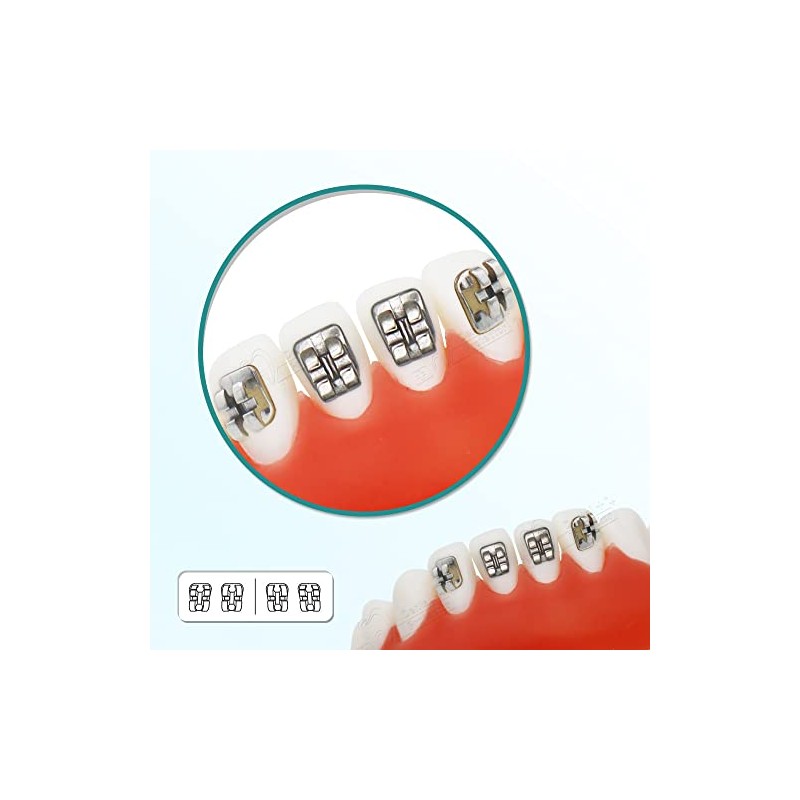 Protector Soportes dentales, 200 unidades/10 paquetes de Brackets de acero