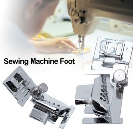 2 Piezas Pie de Encuadernación de Cinta de Bies Ajustable, Prensatelas Multifuncionales para Máquina de Coser de Acero Inoxidable para El Hogar