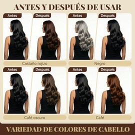 4 en 1 shampoo para canas,hair dye shampoo de Duración prolongada,shampoo tinte cubre canas,contiene Ingredientes Naturales,Suave y delicado,Para Homb