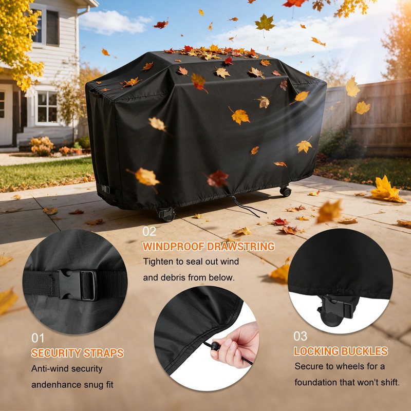 Velfree Grill Cover for Weber Slate Griddle 36 inch-77x27x39in