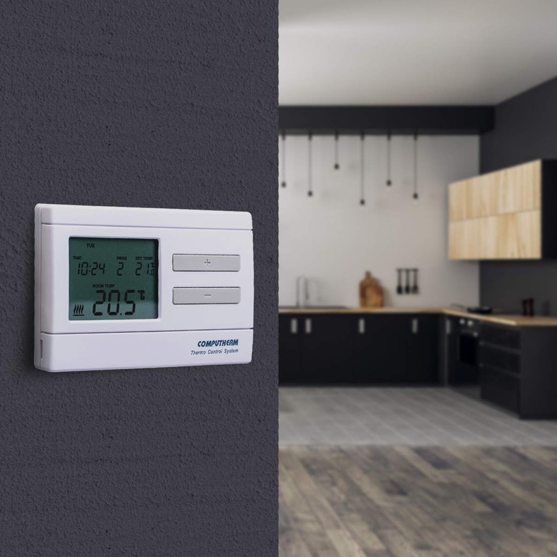 COMPUTHERM Q7 Programmable Digital Room Thermostat, Temperature Thermometer, Wall Thermostat,