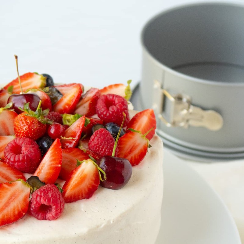 Patisse Silver-Top Deep Spring Form Pan 22 cm, Non-stick Multi