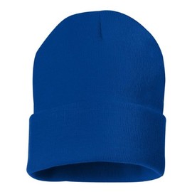 Sportsman - 12 Inch Solid Knit Beanie - SP12 - Royal Blue