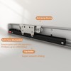 JUBEST 42" Concealed Barn Door Hardware Kit with Soft Close