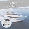 ALL-CARB 6 Pack Carb Repair Kit Replacement for Johnson Evinrude