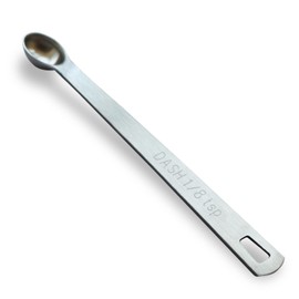 BERYLER 1PCS 1/8 Teaspoon(1/8tsp, 0.625 ml, Dash) Single Tiny Measuring Spoon, Small Individual Stainless Steel Measure Spoons Only