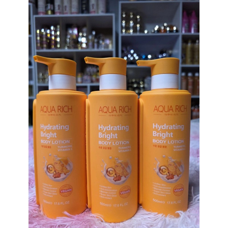 1X Aqua Rice Hydrating Bright Body Lotion Turmeric & Vitamin