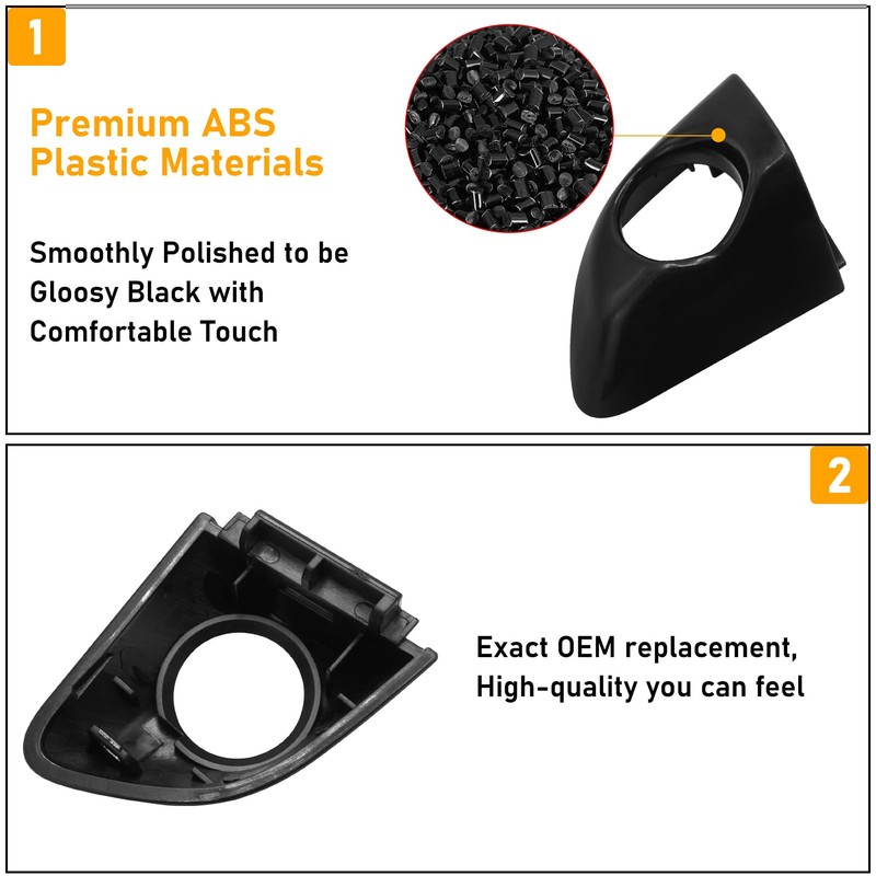 APESER Door Handle Cap Cover w/Key Hole Compatible with Hyundai
