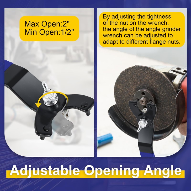 3PCS 5/8"-11 Angle Grinder Extension Shaft Connecting Rod with Adjustable
