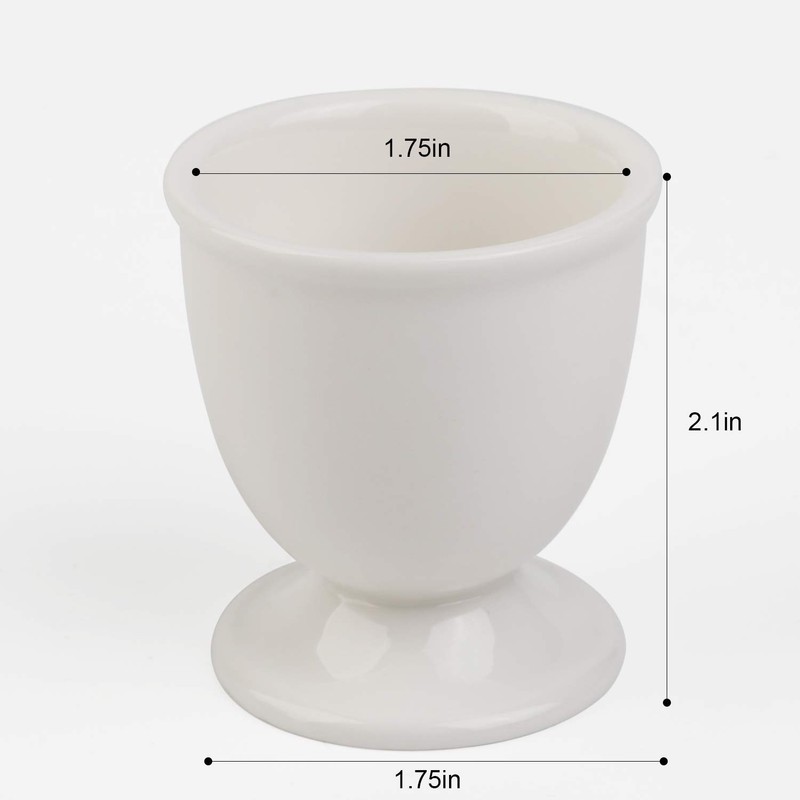 Ceramic Egg Cups Set of 2 for Soft Hard Boiled