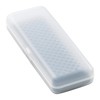 Meigan Eyeglass Case, Small, Slim, Lightweight, Compact, Transparent, Skeleton, Frosted,