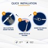 Dikots Net Curtain Wire and Hooks Set - 3 Meter